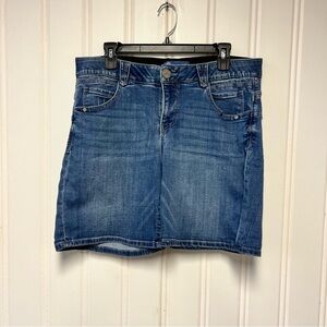 Democracy Absolution Denim Shorts Size 14W Blue Stretch Jean Shorts Women Plus
